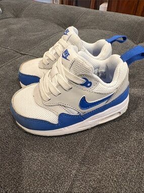 Nike Air Max 1 EasyOn royal blue 4.5 toddler